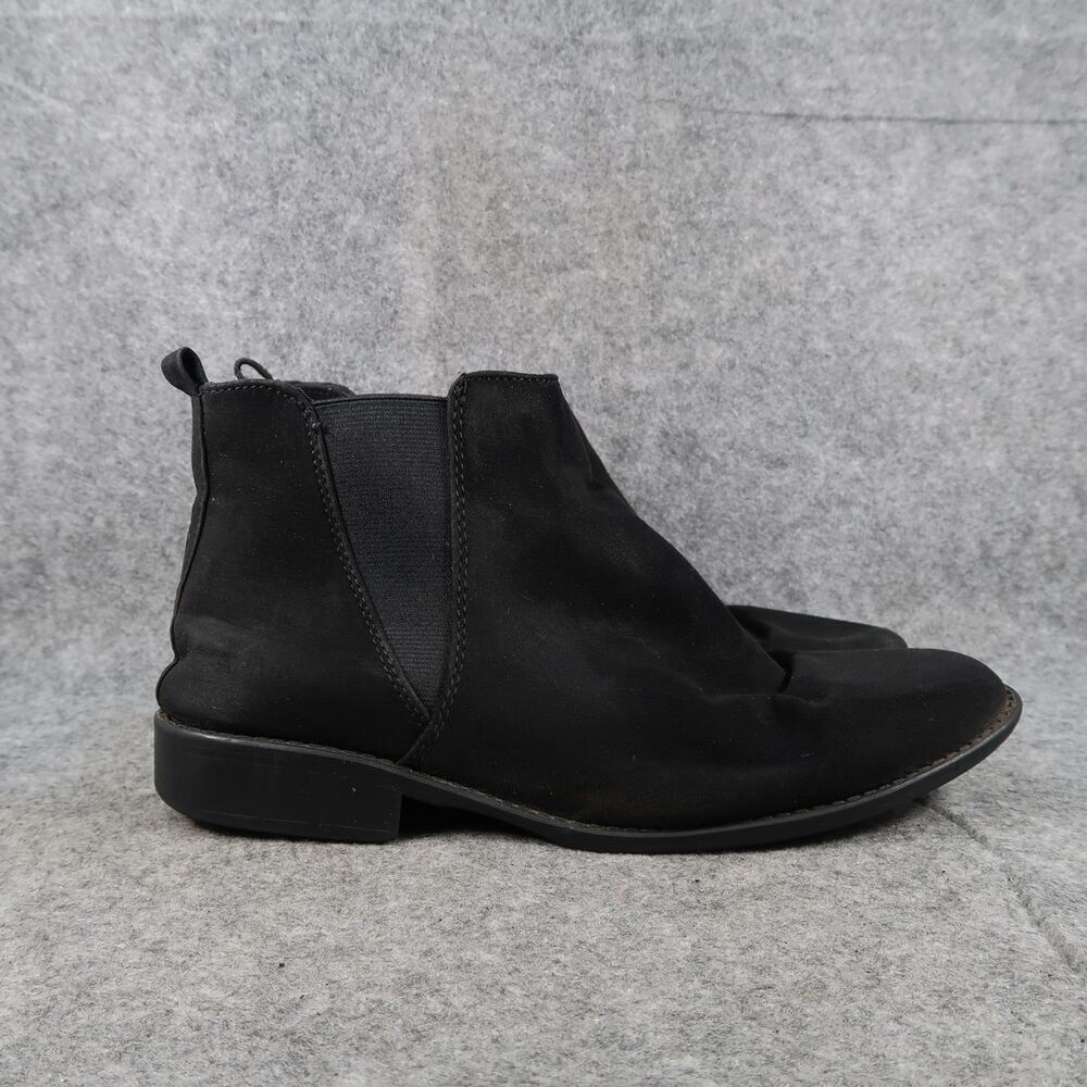 City Streets Shoes Womens 10 Booties Black Chelsea Ankle Boots Casual Lifestyle
